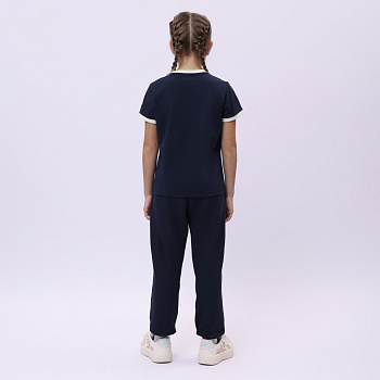 YHSU162-3 Футболка S/S темно-синяя